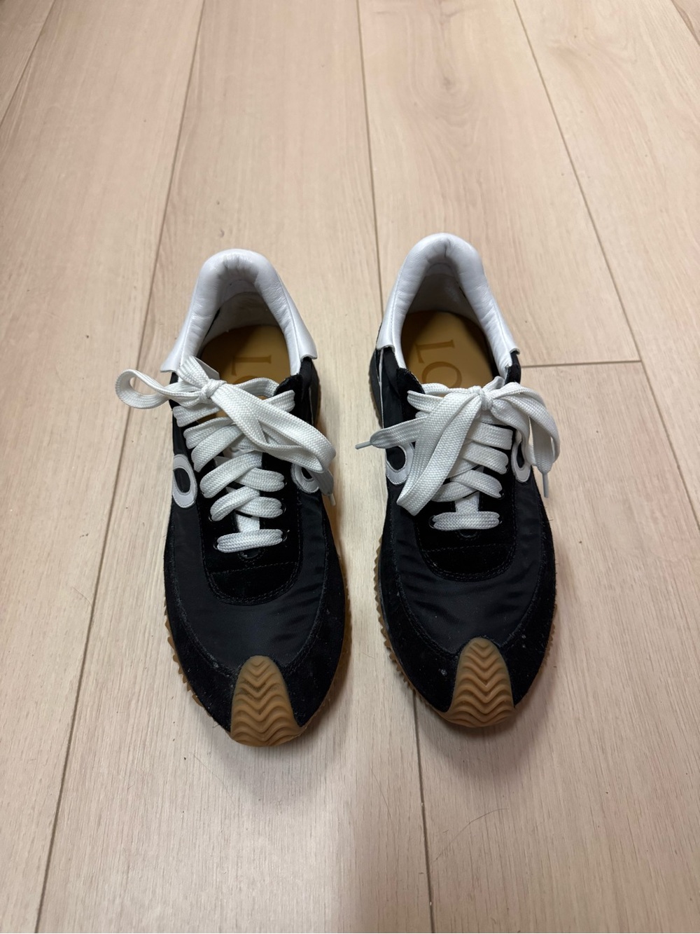 Loewe Black & White Ballet Runner with Gum Sole - Picture 3 of 5